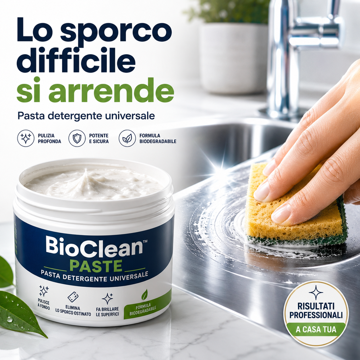 BioClean™ Paste Pasta Detergente Sapone Ecologico Universale