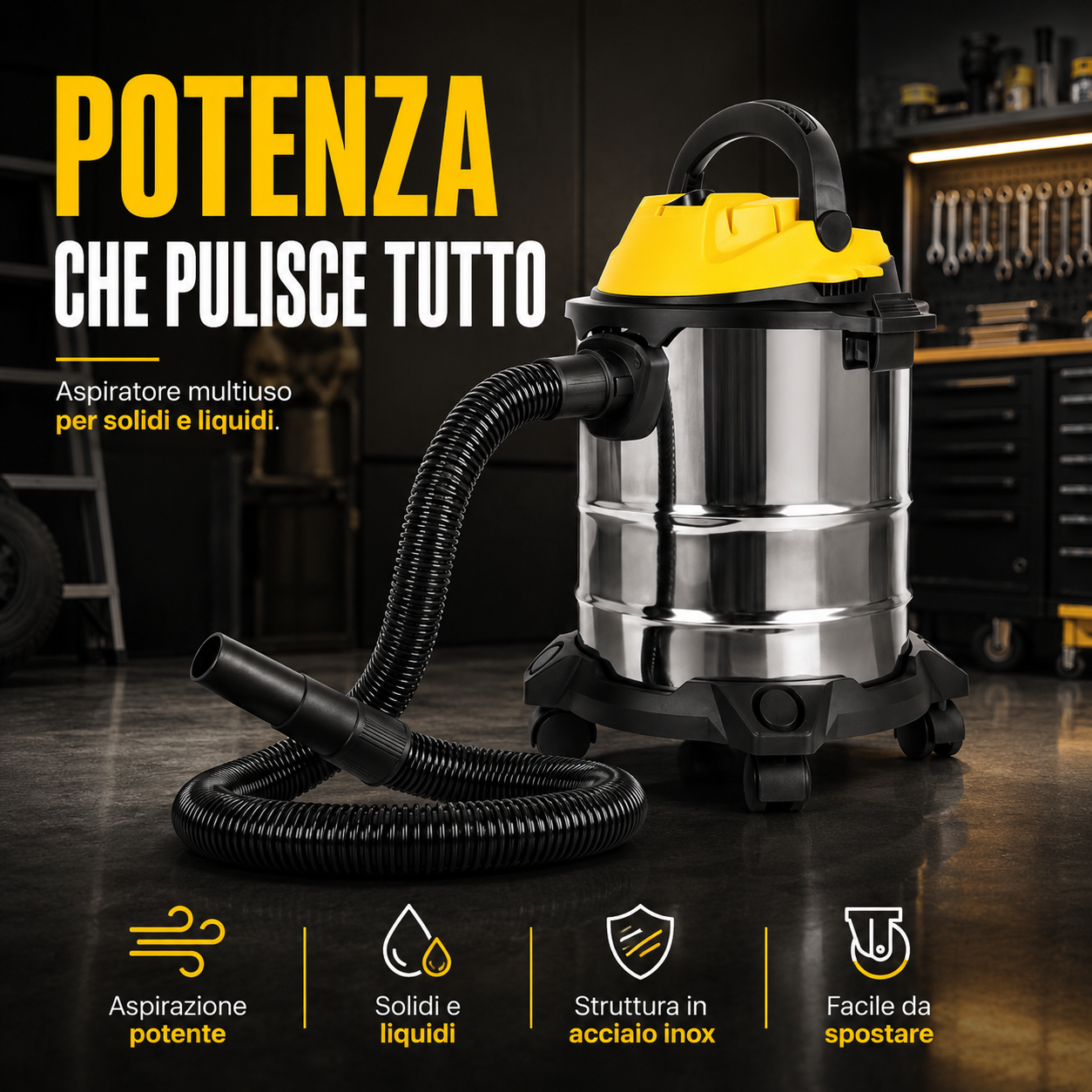 CasaPronto™ MiniVac – Aspirapolvere Portatile 3 in 1 per Casa, Auto, Divano e Piccoli Liquidi
