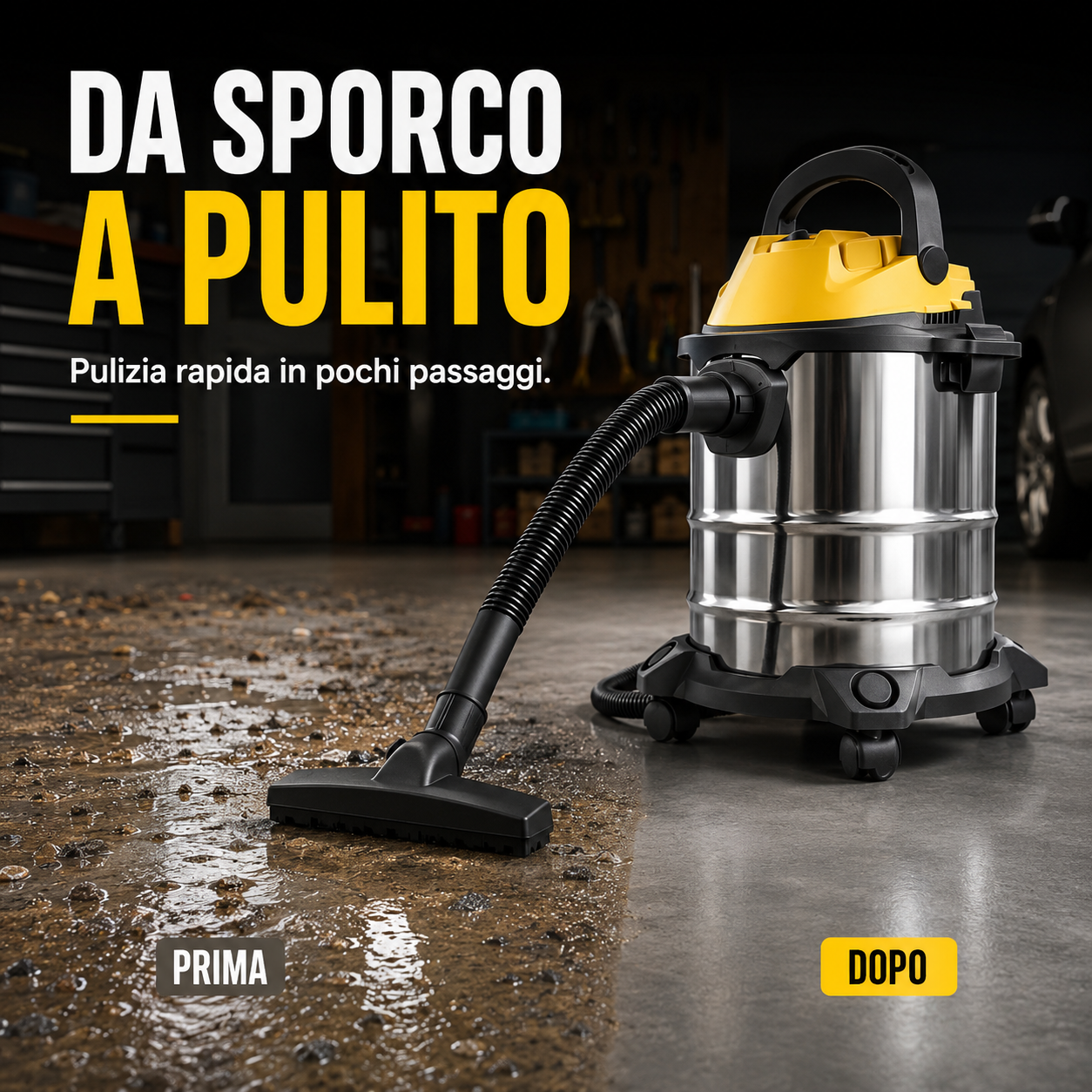 CasaPronto™ MiniVac – Aspirapolvere Portatile 3 in 1 per Casa, Auto, Divano e Piccoli Liquidi